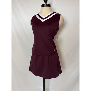 GTM Ladies S‎ Maroon Cheerleading Uniform Cosplay Costume Halloween
